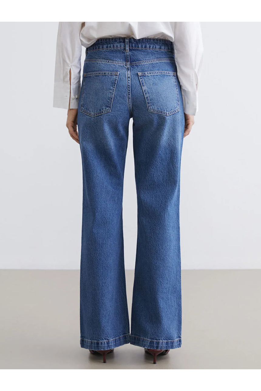 LCW KADIN S6K194B8 PNT,BOOTCUT-TYP-GREENCAST - İngido Mavi