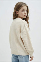 Defacto Çocuk Cardigan A2298A8 - Ekru