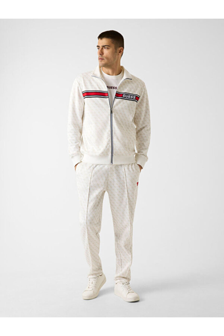 GUESS ERKEK KORBIN FULL ZIP TRAC Z2BQ06K7122 - Beyaz