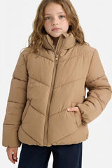 Defacto Çocuk Mont C5391A8 - Gri/ Kahverengi