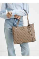 GUESS KADIN ECO ERICA ELITE TOTE HWESG951023 - Açık Bej/ Kahverengi
