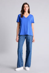 Defacto Kadın Short Sleeve T-Shirt W9578AZ - Beyaz