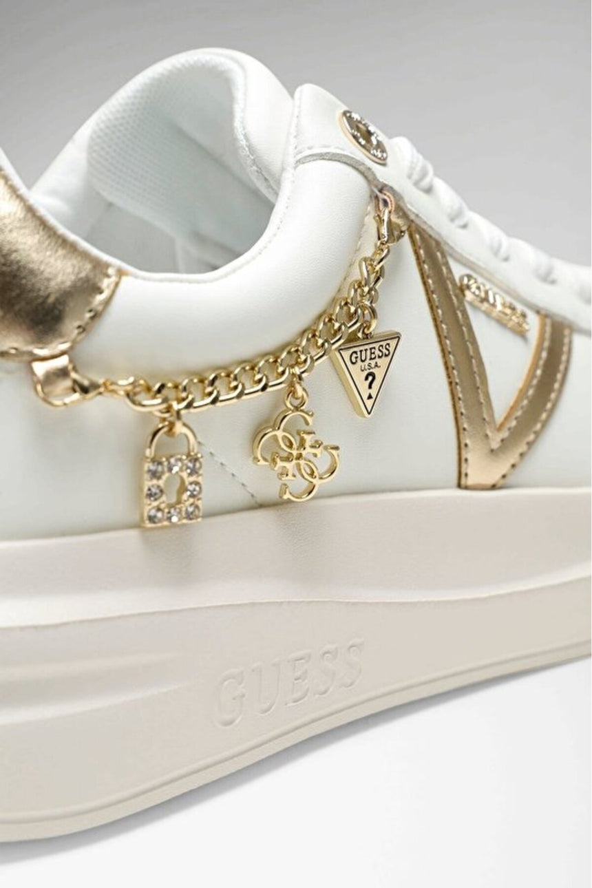 GUESS KADIN EBETTS FLTBTTLEA12 - Beyaz/ Altın Rengi