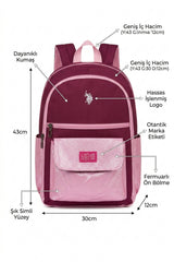 U.S. Polo Assn. Çocuk Sırt Çantası 26053 - Mor / Pembe