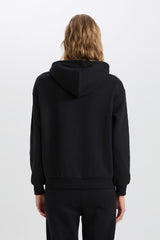 Defacto Kadın Sweat Shirt W8071Az - Siyah