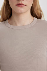 Defacto Kadın Short Sleeve T-Shirt C0097Ax - Kahverengi / Kum Beji