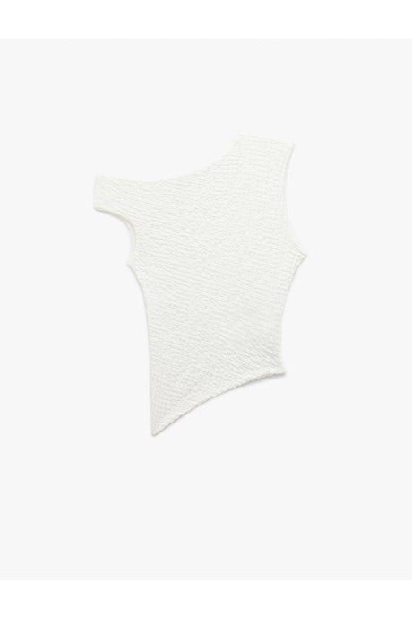 KOTON KADIN TANKTOPS 5SAL30190IK - Ekru