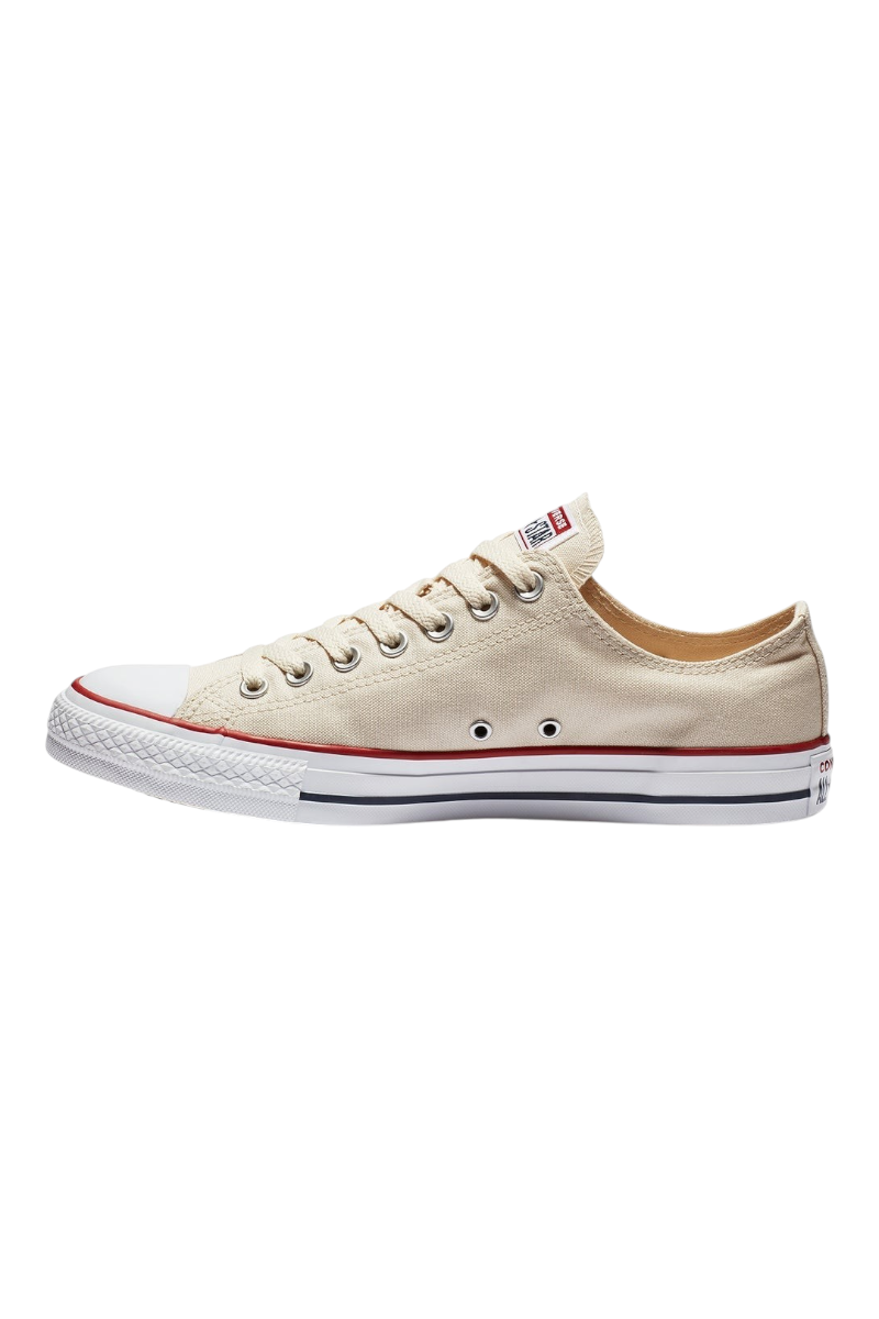 Sporline Converse Chuck Taylor All Star krem rengi pamuklu erkek sneaker ayakkabı yan görünüm