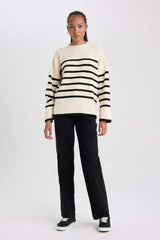 Defacto Kadın Pullover A7047Ax - Ekru