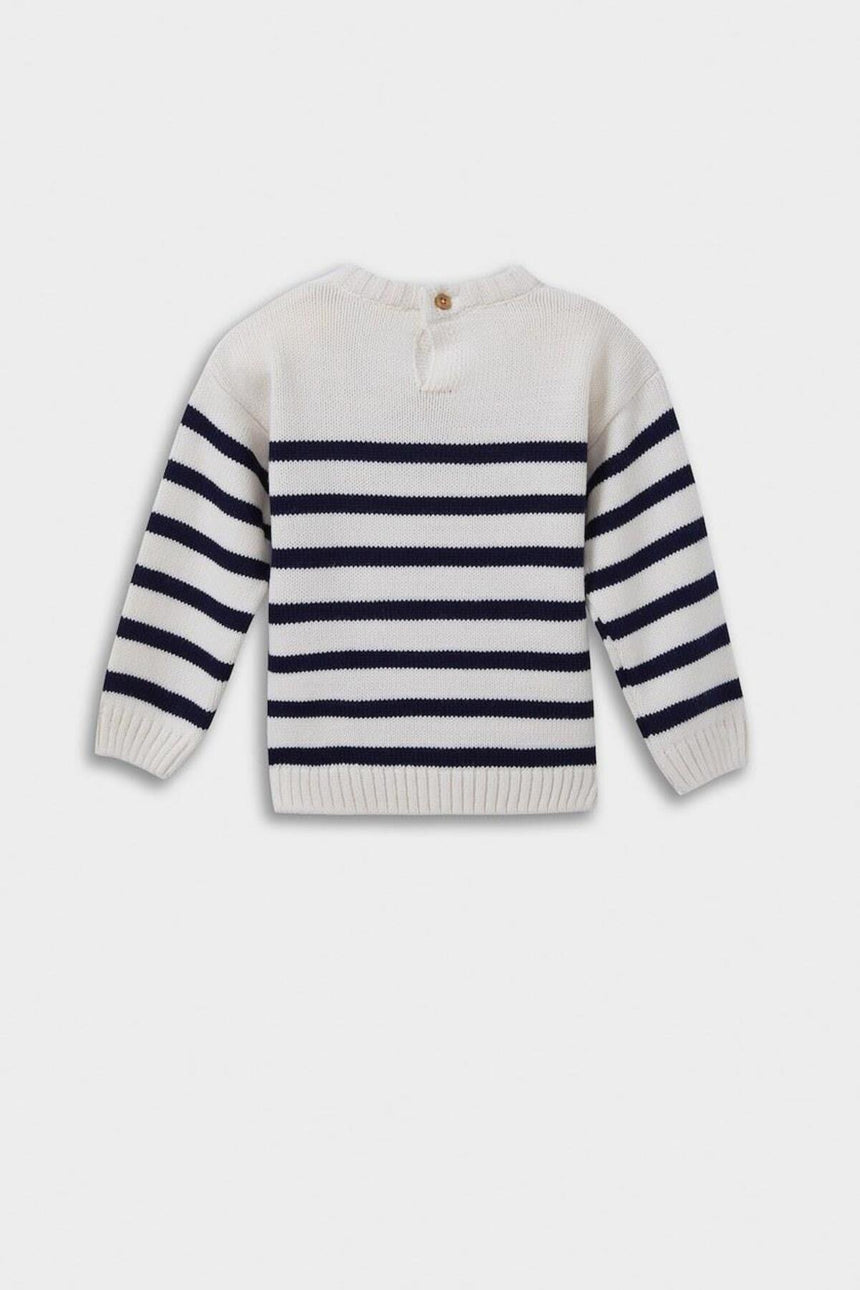 Defacto Çocuk Pullover A3858A5 - Açık Gri/ Bej