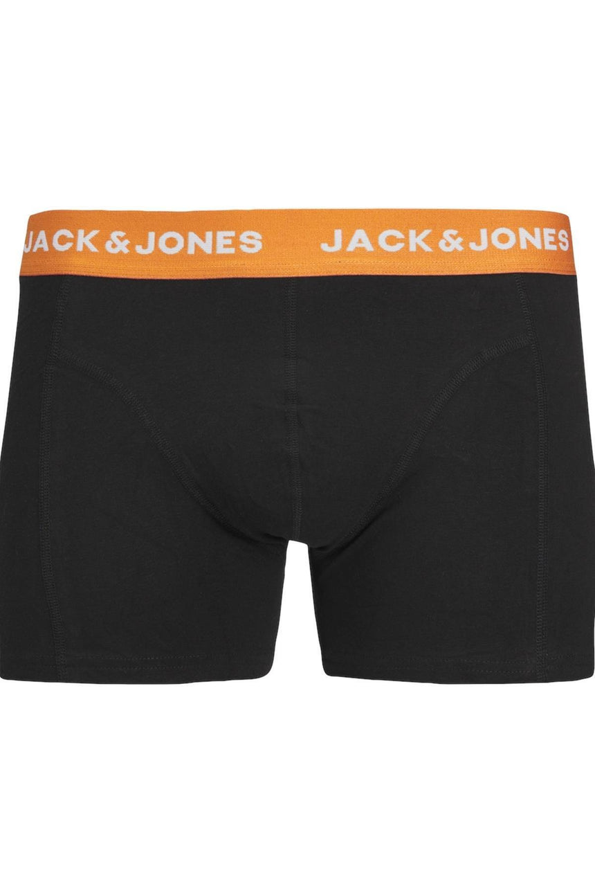 JACK&JONES JACOLIVER SOLID TRUNKS 5 PACK BOX 12259103 - Siyah