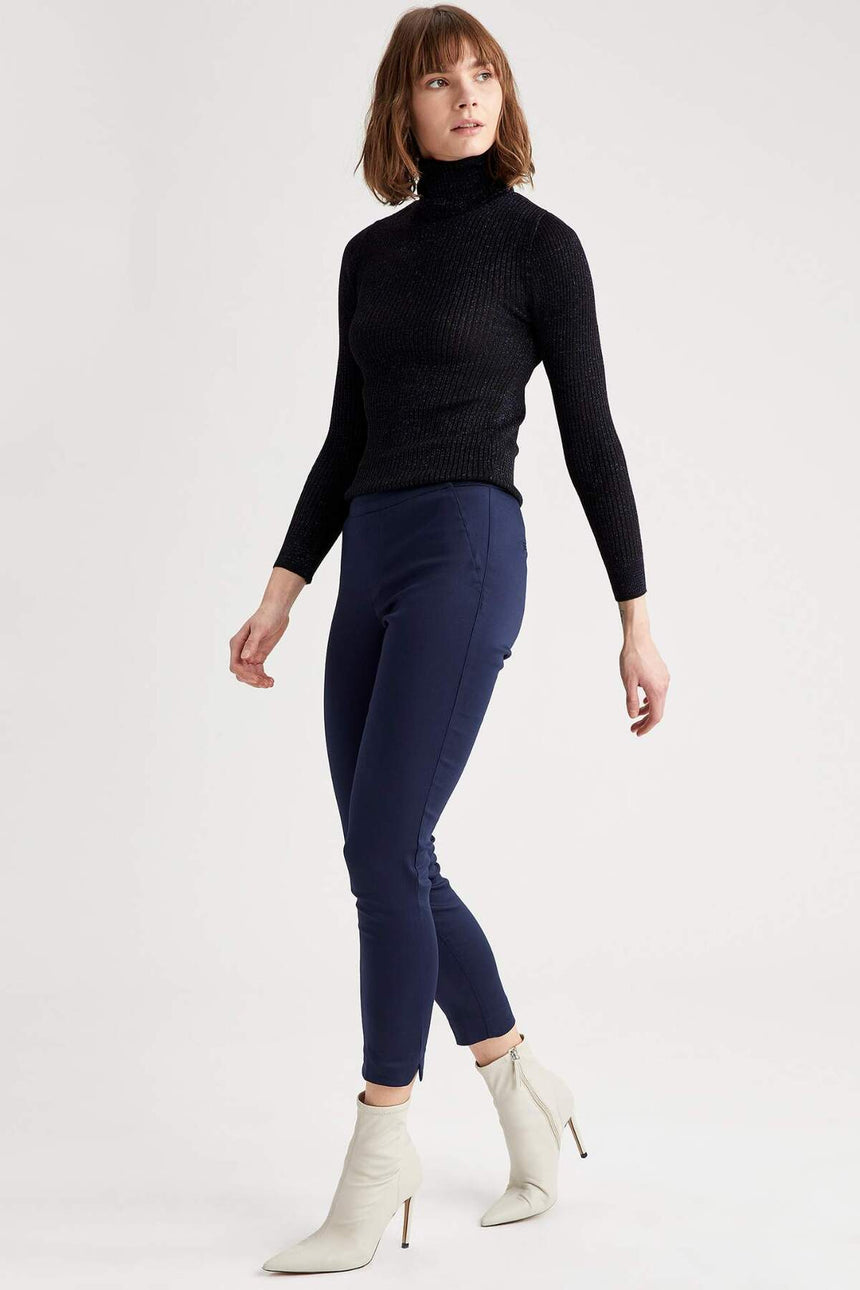 Defacto Kadın Trousers J8743AZ - Koyu Lacivert