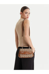 GUESS KADIN MELINDA LOGO TOP HAN HWJP9902200 - Açık Bej/ Kahverengi