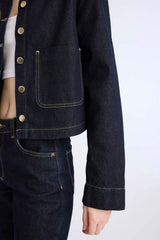 Defacto Kadın Jacket D5153Ax - Koyu Mavi