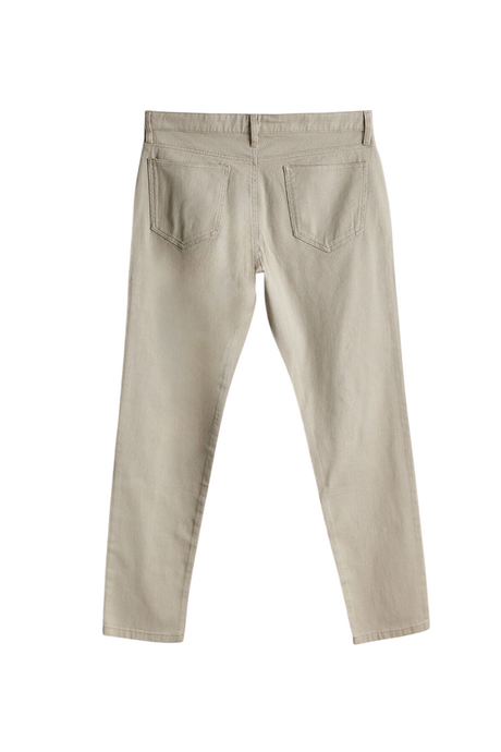 Sporline LC Waikiki erkek açık kahve slim fit pamuklu pantolon, arka görünüm