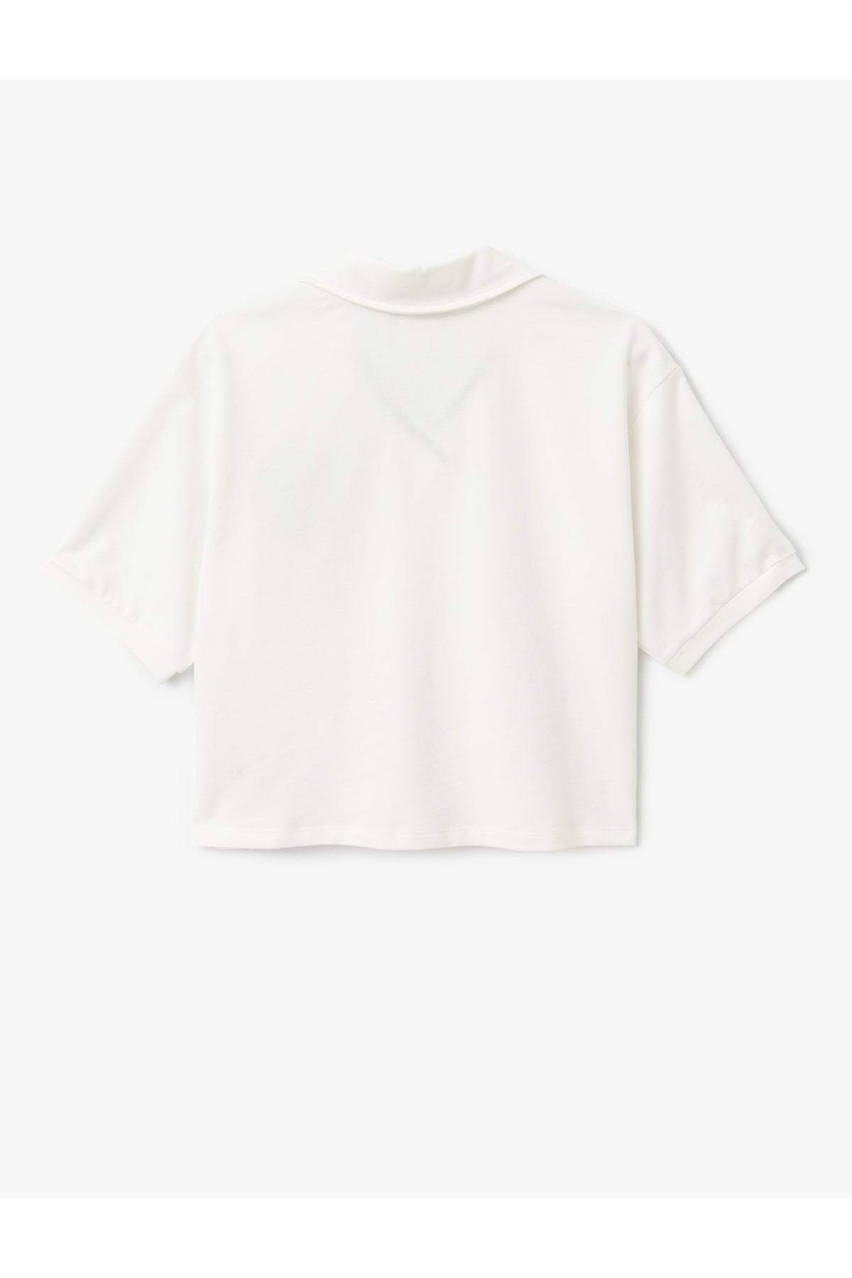 Koton 5SAL10530IK Kadın T-Shirt - Ekru