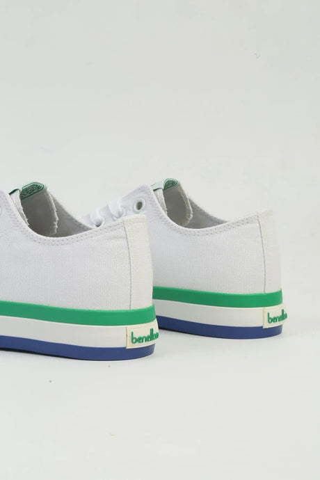 Benetton Kadın Ayakkabı BNI-10031 - Beyaz/Yeşil