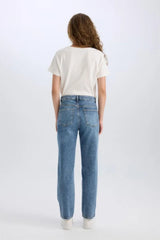 DeFacto Kadın Jean Pantolon D8155AX - Mavi