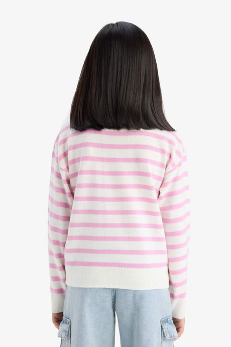 Defacto Çocuk Pullover C6903A8 - Pembe