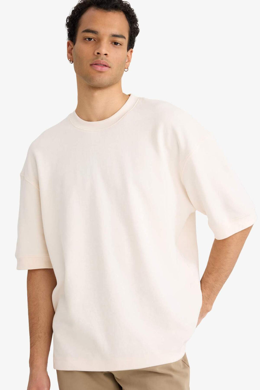 Defacto Erkek Knitted B4844AX - Ekru