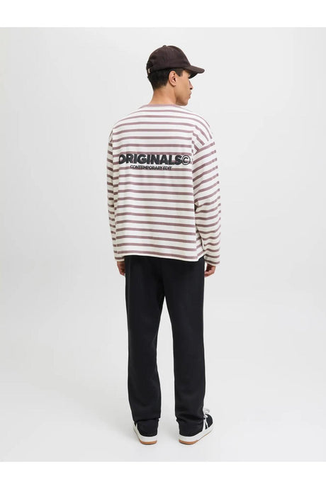 JACK&JONES JPSTKANE BRADLEY UNCUFFED SWT PANTS NOOS 12279134 - Siyah