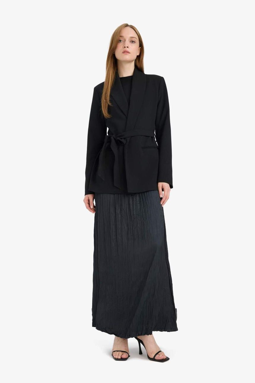 Defacto Kadın Woven Skirt D2139Ax - Siyah
