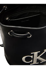 Calvin Klein Kadın BOLD CK SMALL BUCKET BAG LV04F3640G - Siyah