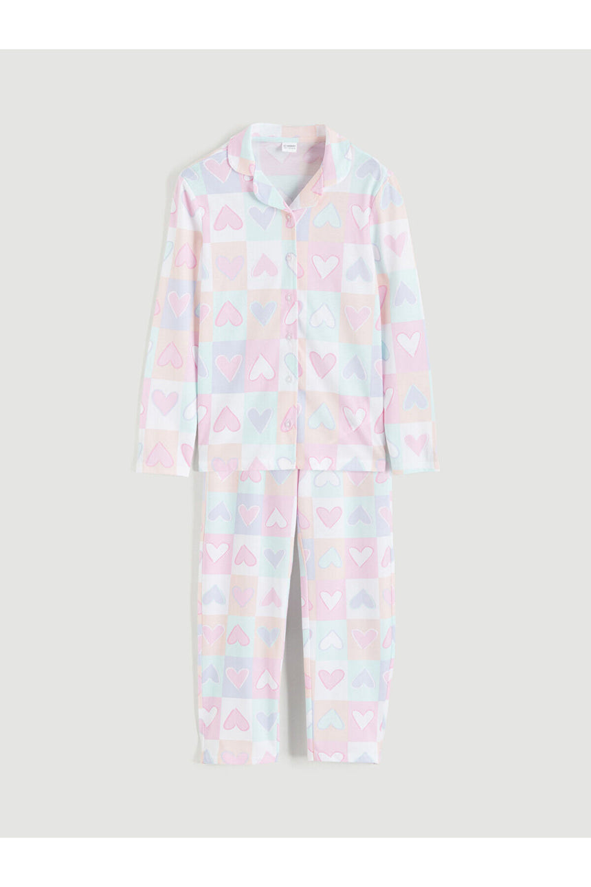 LC Waikiki Çocuk Pijama Takımı S66889B4 - Beyaz