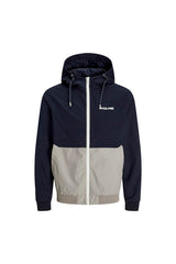 JACK&JONES JJERUSH HOOD BOMBER NOOS 12200208 - Koyu Mavi