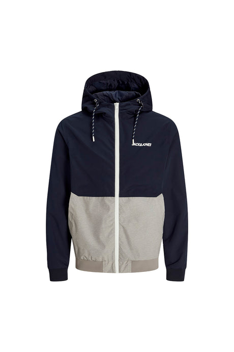 JACK&JONES JJERUSH HOOD BOMBER NOOS 12200208 - Koyu Mavi