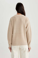 Defacto Kadın Pullover H6905Az - Açık Bej