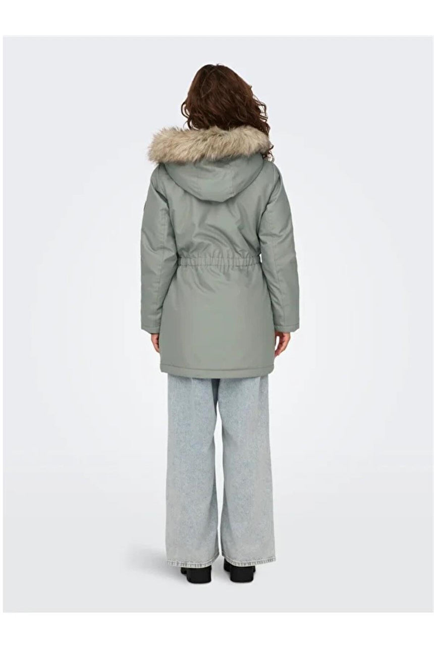 ONLY ONLIRIS FUR WINTER PARKA CC OTW 15304625 - Koyu Gri/ Antrasit