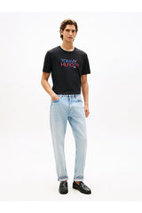 Tommy Hilfiger Erkek BRAND LOVE BIG TEXT TEE MW0MW42369BDS - Siyah