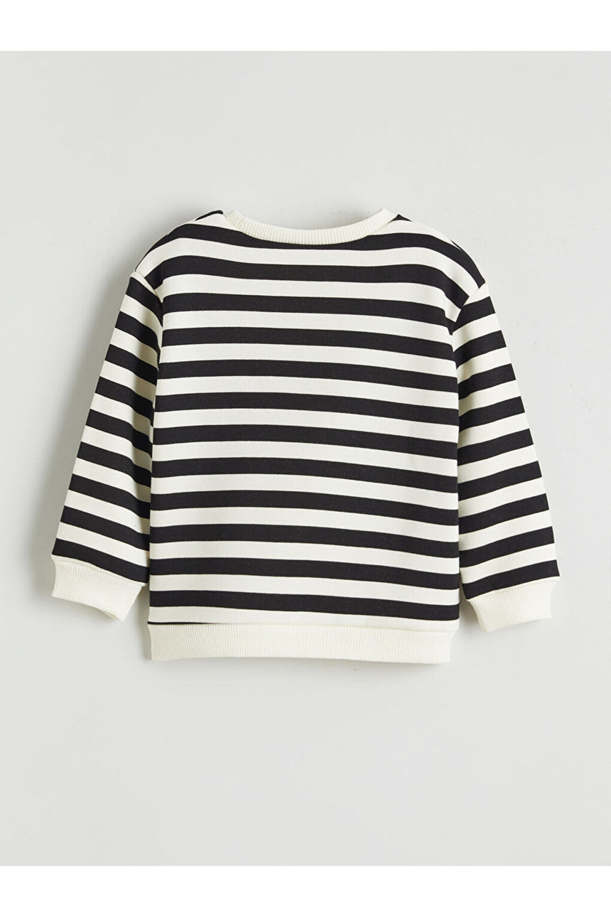LC Waikiki Çocuk Uzun Kollu Sweatshirt W5O739B1 - Krem