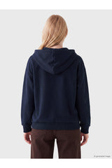 LC Waikiki Kadın Nakışlı Oversize Sweat Hırka W6Y753B8 - Koyu Lacivert