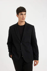 DeFacto N0503AZ Erkek Blazer Ceket - Siyah