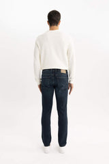 Defacto Erkek Denim Trousers B4860Ax - Koyu Mavi