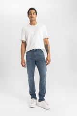 DeFacto B3622AX Erkek Jean Pantolon - Mavi / Gri