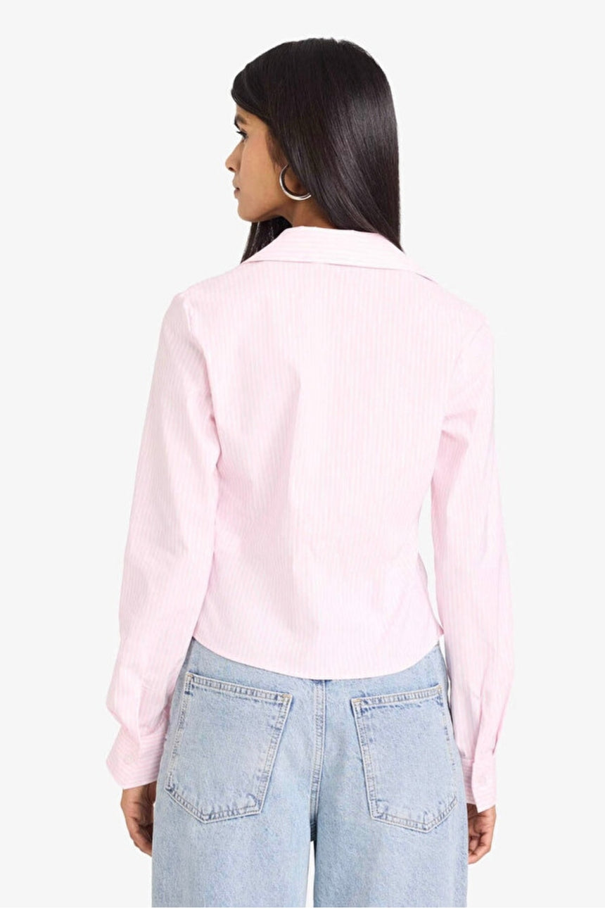 Defacto Kadın Woven Top D4013AX - Açık Pembe