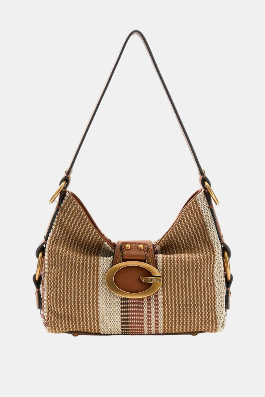 GUESS KADIN CAMDEN MINI SHOULDER HWAB9308720 - Metalik Koyu Gri