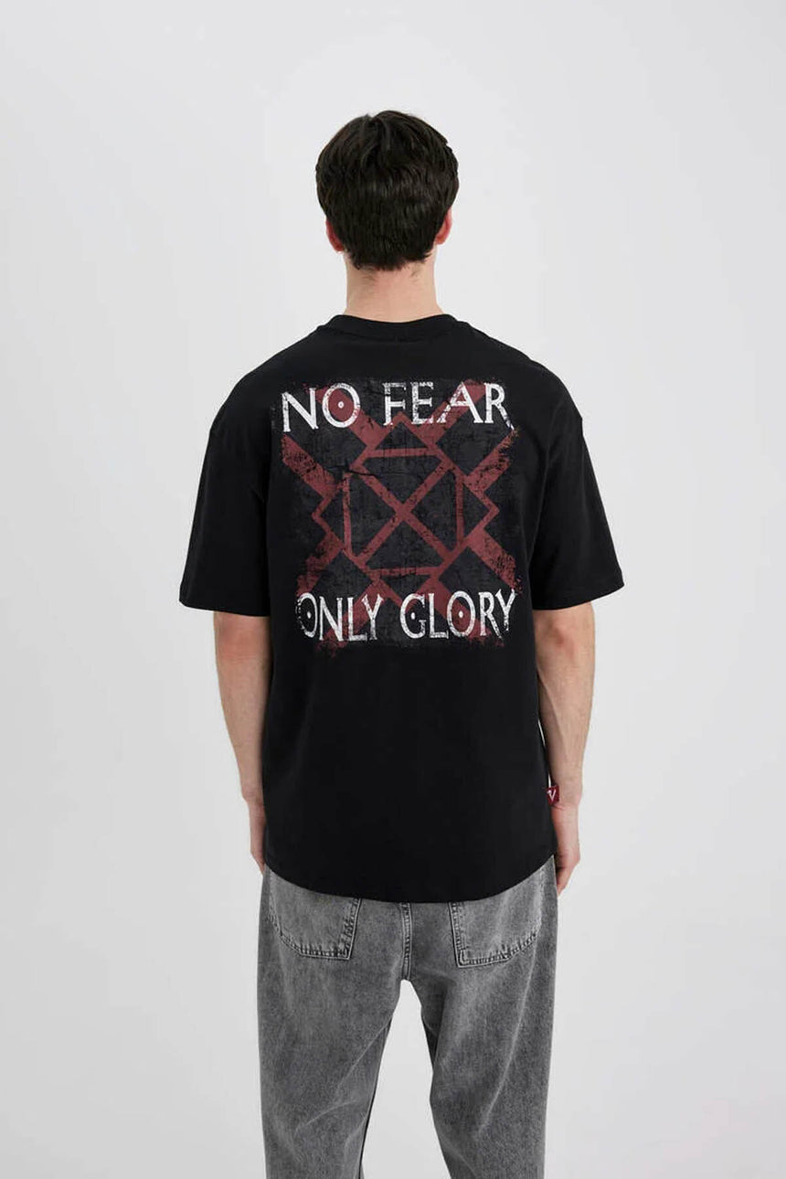 Defacto Erkek T-Shirt B8091Ax - Siyah