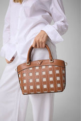 Guess Frankie Girlfriend Kadın Satchel El Çantası HWWG9736050 - Kahverengi