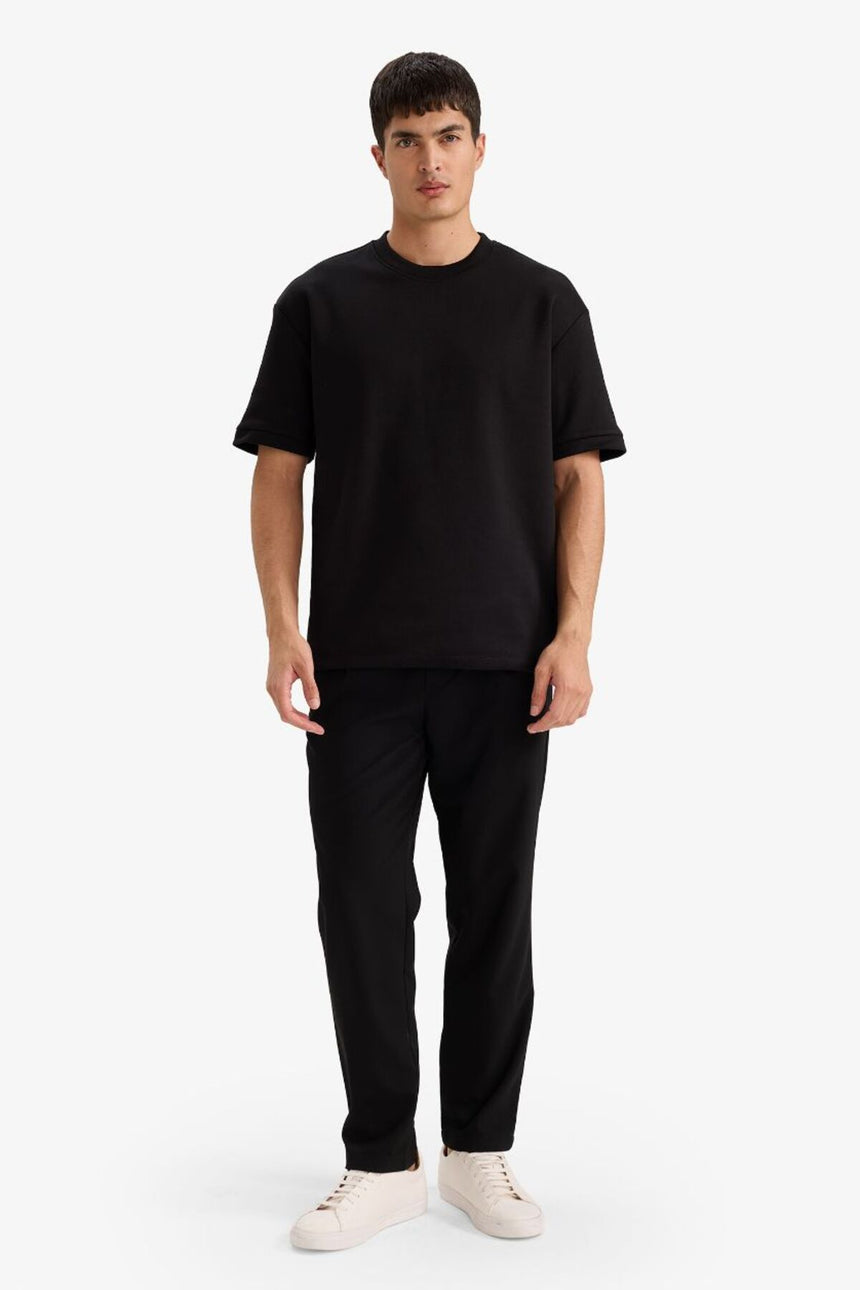 Defacto Erkek Short Sleeve T-Shirt B6494AX - Siyah