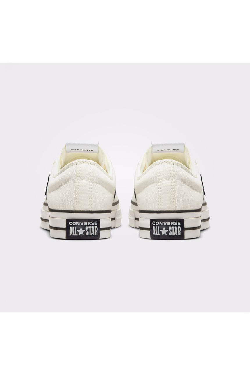 Converse Star Player 76 Premium Canvas A01608C.102 - Eskitilmiş Beyaz/ Siyah