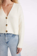Defacto Kadın Cardigan R1389Az - Ekru