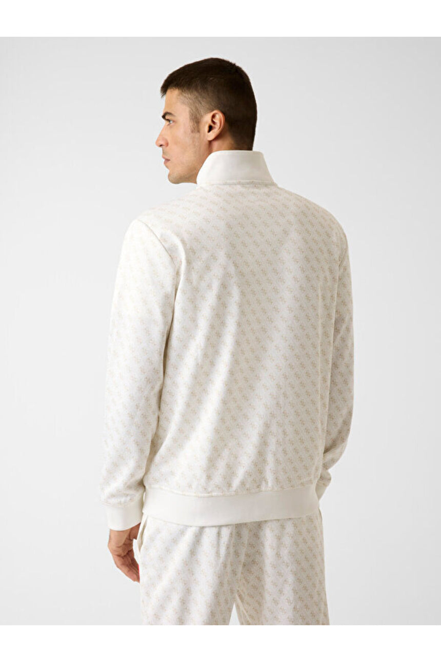 GUESS ERKEK KORBIN FULL ZIP TRAC Z2BQ06K7122 - Beyaz