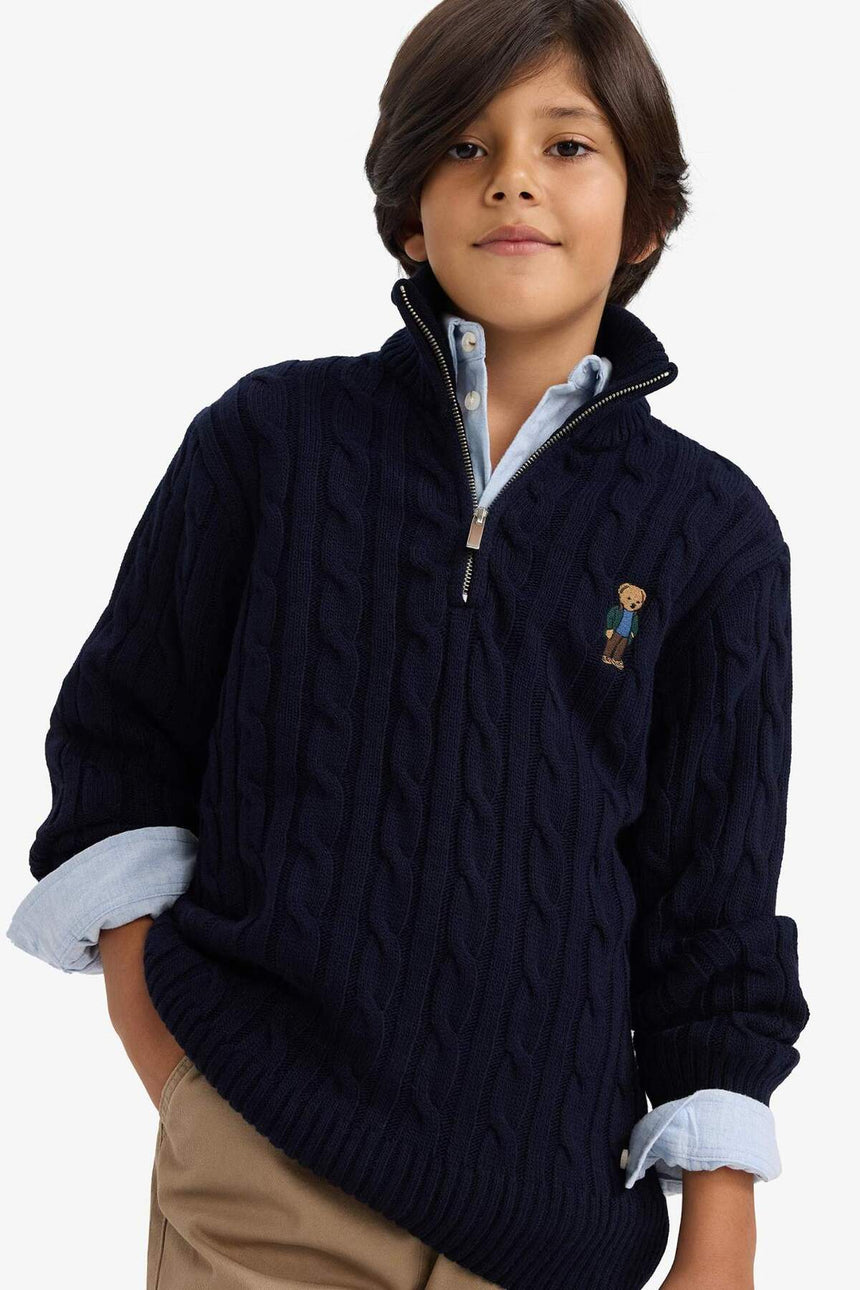 Defacto Çocuk Pullover G3080A8 - Koyu Lacivert