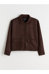 LCW KADIN S6JA65B8 MNT,SUEDES-TR - Kahverengi