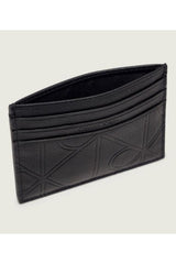 Calvin Klein Erkek XL EMBLEM AOP EMBSS CARD CASE LV04D1174G - Siyah