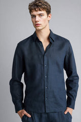 Defacto Erkek Woven Top C1825AX - Koyu Lacivert